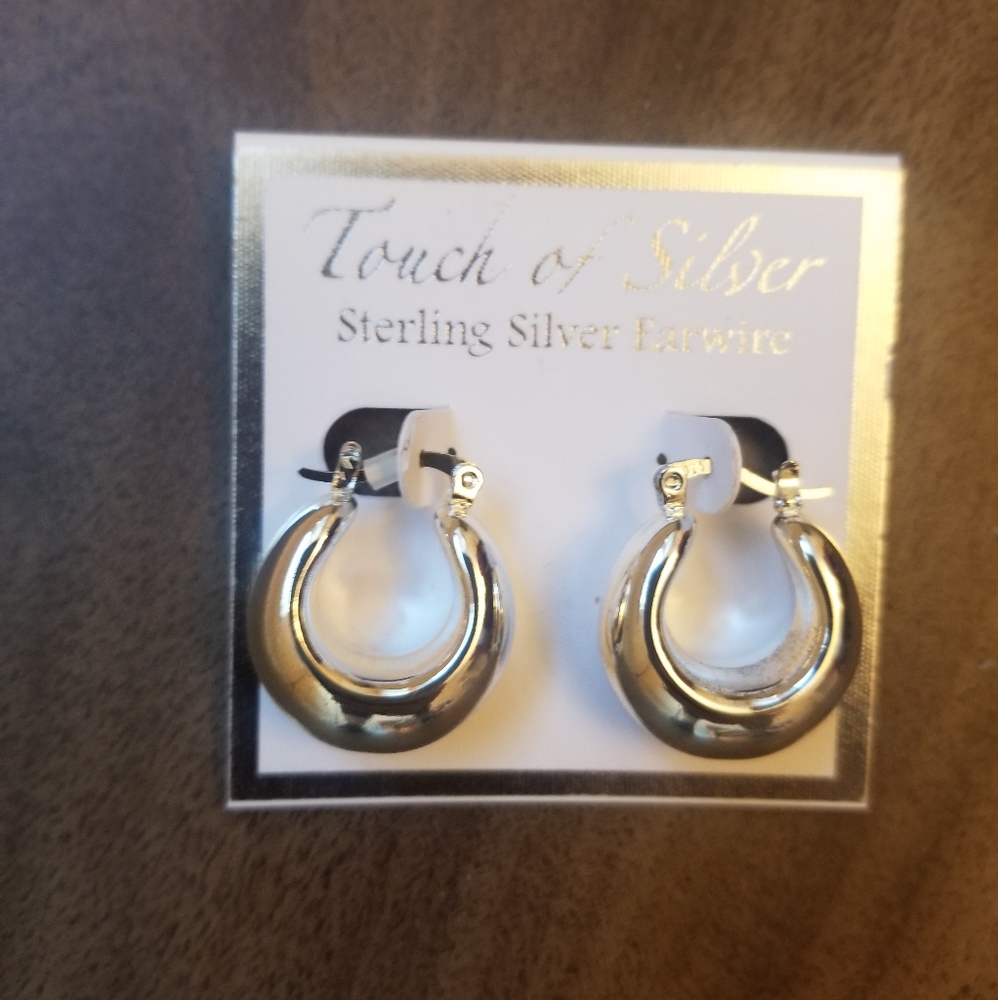 Silver earrings